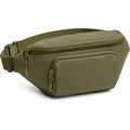 Gürteltasche 30 x 14 x 18 cm aus Textilgewebe Olivgrün mit verstellbarem Hüftgurt