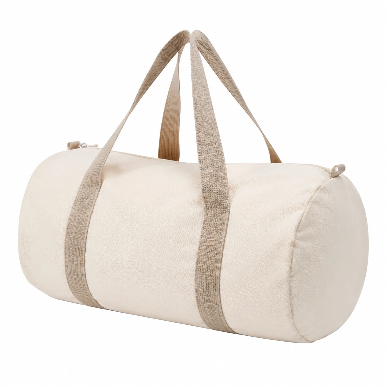 Sporttasche 45 cm aus Textil in Creme Beige mit Reißverschluss