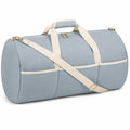 Sporttasche 48 x 25 cm aus Textil Hellblau Beige mit Schultergurt