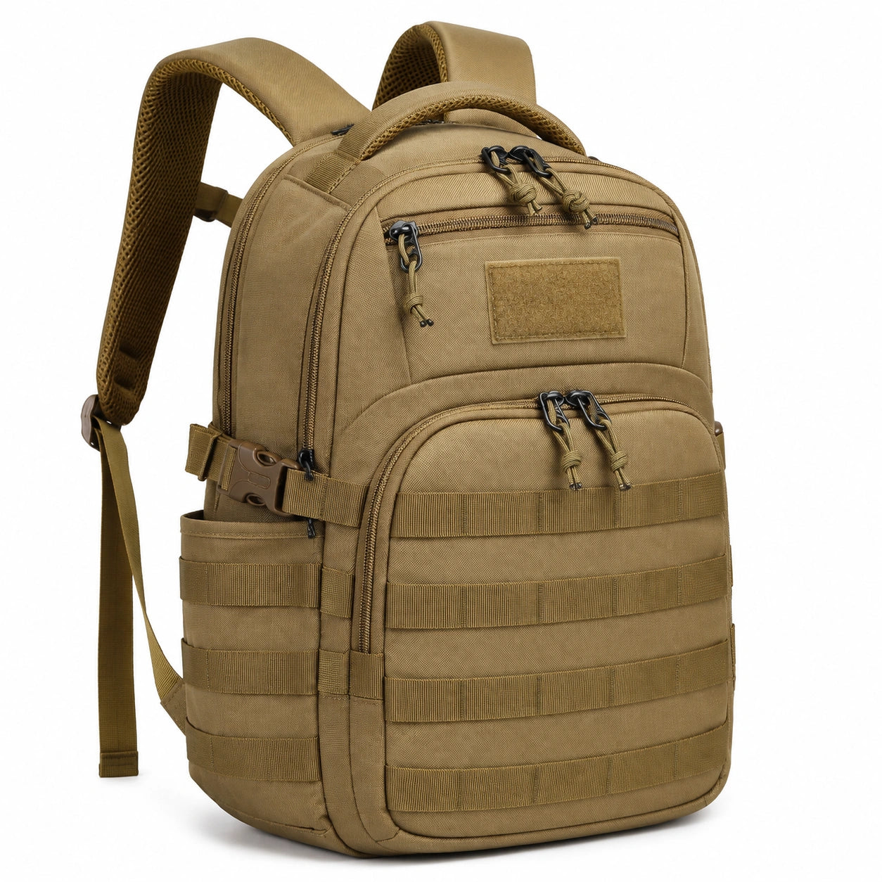 Taktischer Rucksack 45 x 30 x 20 cm aus Polyester in Khaki mit Molle System