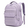 Rucksack 45 x 30 x 18 cm aus Textil in Flieder mit Mehrfachfächern für Alltag und Reise