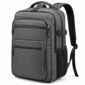 Laptoprucksack 46 x 32 x 18 cm Textil Grau für Arbeit mit Mehrfachfächern